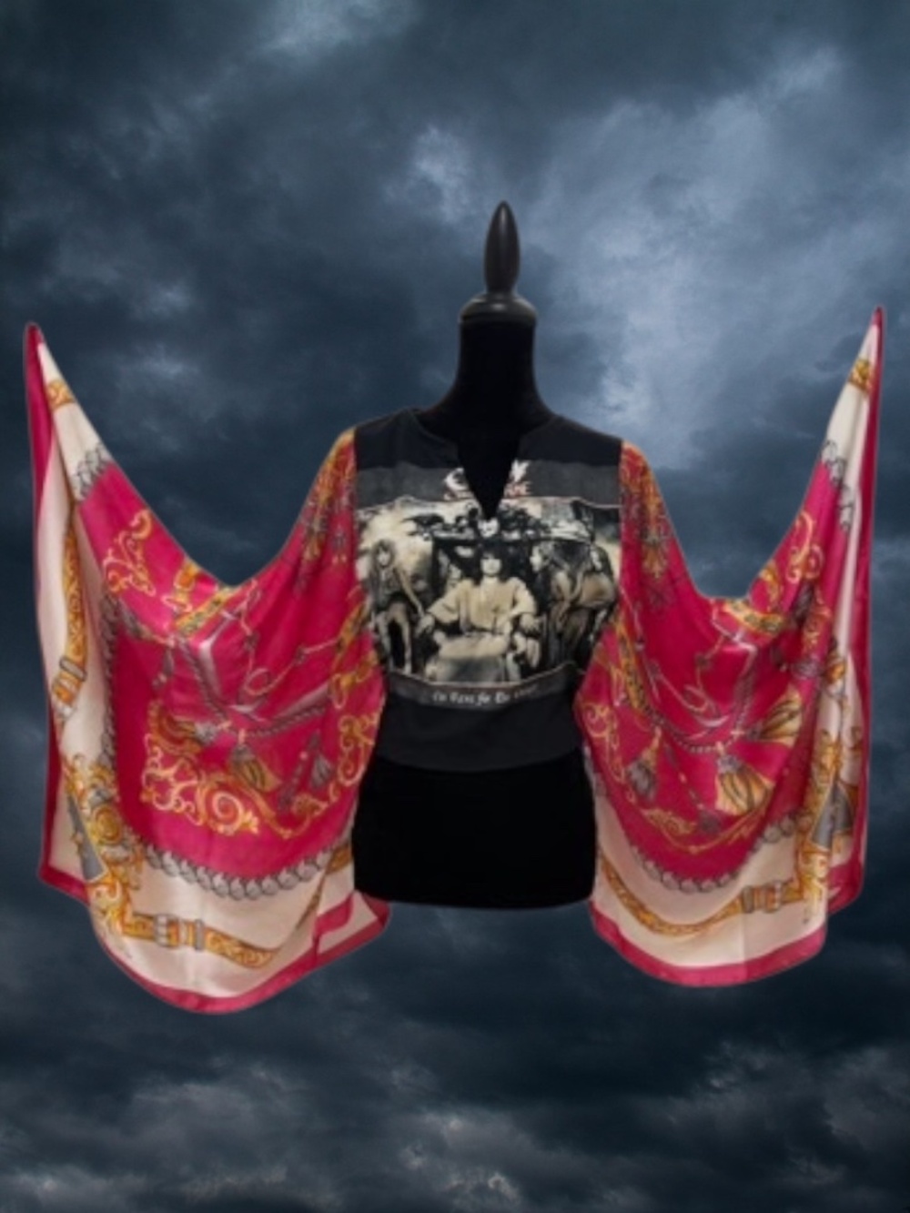 OZZIE No Rest 4 the Wicked Concert T Silk Sleeves OSFM See Measurement Very Cool